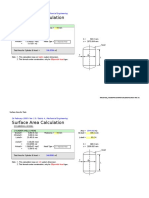 Surface Area Calculations Vessel Tanks