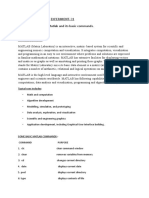 Experiment-01 AIM - Introduction of Matlab and Its Basic Commands