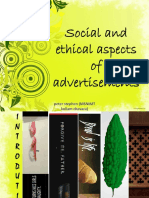 Social and Ethical Aspects of Advertisements