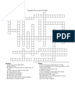 Complete The Crossword Below: Down Ac Ross