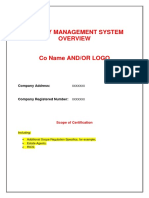 ISO 9001 Quality Manual 2015 Template