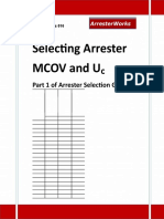 ArresterFacts 016 Selecting Arrester MCOV-Uc