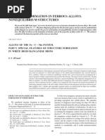 Structure Formation in Ferrous Alloys. Nonequilibrium Structures