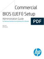 HP PC Commercial BIOS (UEFI) Setup: Administration Guide