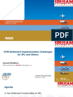 OTM Settlement Implementation Challenges For 3Pl and Others Anand Madhira Srujan Technologies