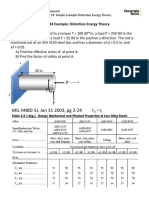 Module 24 Example Distortion Energy Theory