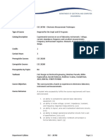 Course Type of Course Catalog Description: Department of Electrical and Computer Engineering