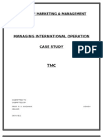 Managing International Operation Case Study: Institute of Marketing & Management