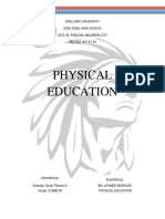 Physical Education: Arellano University Jose Rizal High School Gov. W. Pascual Malabon City TEL/FAX: 921-27-44