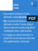 Mechanisms of Plastic Deformation in Metals