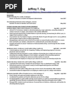 Student Affairs Resume