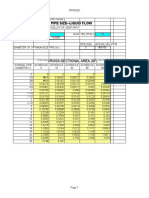 Optimum Pipe Size - Liquid Flow: CROSS-SECTIONAL AREA (SF)