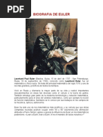 Biografia de Euler Tarea de Ecuas