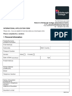 International Application Form 2017 - 2018