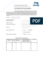 Proposal Form - Plate Glass