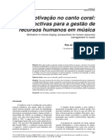 A Motivação No Canto Coral PDF