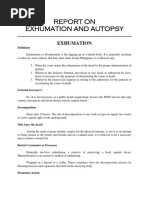 Exhumation or Disinterment