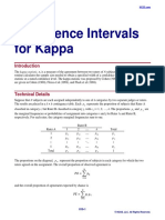 Confidence Intervals For Kappa