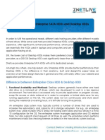 Difference Between Enterprise SATA HDDs and Desktop HDDs