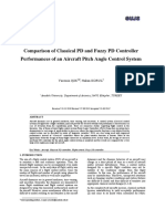 Comparison of Classical PD and Fuzzy PD Controller Performances of An Aircraft Pitch Angle Control System