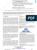 Study of Applications of Underwater Wireless Sensor Networks