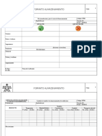 Formato de Almacenemiento