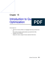 Introduction To Query Optimization: Advanced Topics Guide