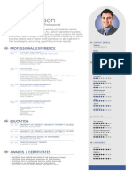 Free Simple Professional Resume Template in Vector Format