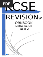 KCSE Revision Work Book Mathematics Paper - 2