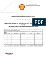 Method Statement For Tie-Ins During Shutdown