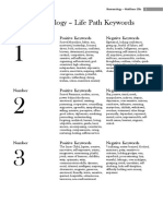 Numerology: Lifepath Keywords