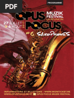 Le Programme de OPUS POCUS MUZIK FESTIVAL 2017