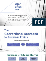 Three Major Approaches To Business Ethics