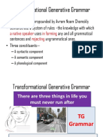 Transformational Generative Grammar Final