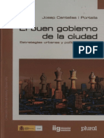 Buen Gobierno de La Ciudad Estrategias Urbanas y Política Relacional PDF