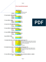 RF Calculator For Microsoft Excel Spreadsheet Program: Enter Enter