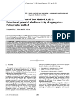 RILEM Recommended Test Method AAR-1: Detection of Potential Alkali-Reactivity of Aggregates - Petrographic Method