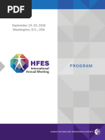 2016 HFES Annual Meeting Program