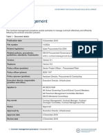 Contract Management Procedure