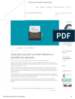 Guía para Escribir Un Brief Efectivo y Plantilla de Ejemplo