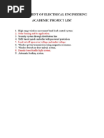 Department of Electrical Engineering Academic Project List: 2. Solar Fencing and Its Application