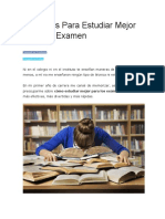 15 Trucos para Estudiar Mejor para Un Examen