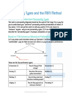 Personality Types and The MBTI Method