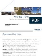 Altai Super Wifi: World'S No. 1 Outdoor Wi-Fi Technology