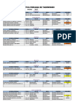 Calendario FDPTKD 2017