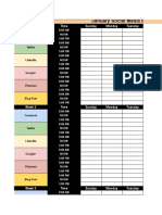 Social Media Editorial Calendar Template