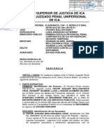 Sentencia de Primera Instancia - Oscar Mollohuanca