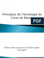 Princípios de Tecnologia de Corte de Metais