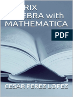 MATRIX ALGEBRA With MATHEMATICA PDF