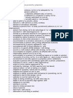 List of Prepositions Following Nouns, Verbs and Adjectives